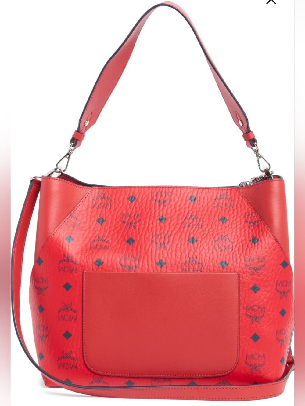 NWT MCM Aren Logo Print Shoulder Bag - Picture 2 of 11